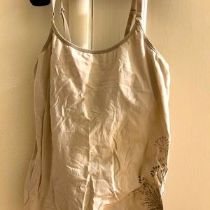 Patagonia built in bra cream top